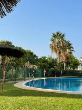 Residential apt with terrace & pool in El Rompido